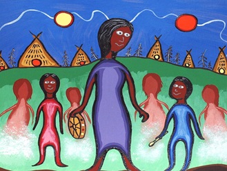 An by illustration by Bruce K. Beardy, a First Nation member of the College, depicts the Vision of the Educator.